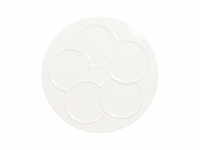 RAK Suggestions Create Bord rond 5 zones - Ø300mm - Plain white