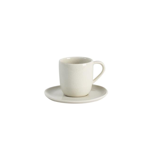 Jars Maguelone Espressokopje met schotel - 0.09Ltr - Quartz