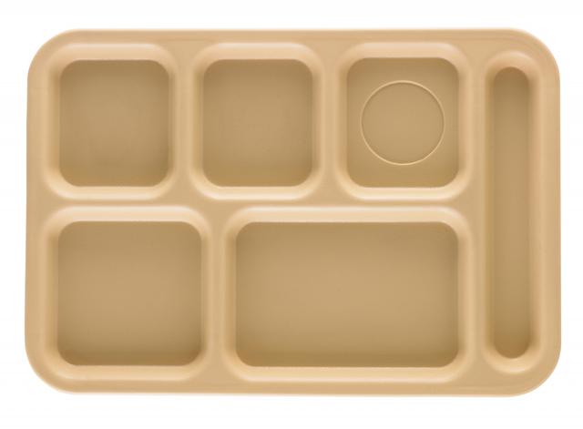 Cambro Dienblad 6-vaks economy - 365x254mm - Tan