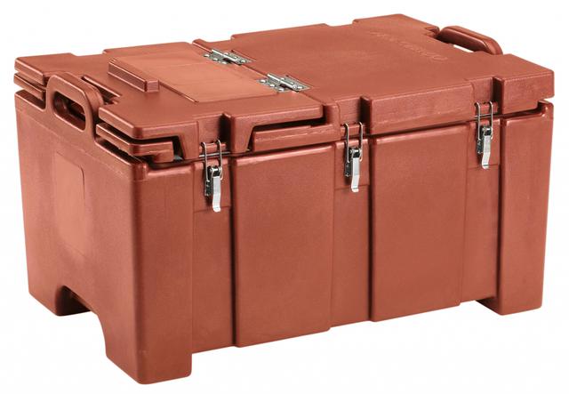 Cambro Container dubbelwandig met scharnierdeksel - 22.0Ltr - Brick Red