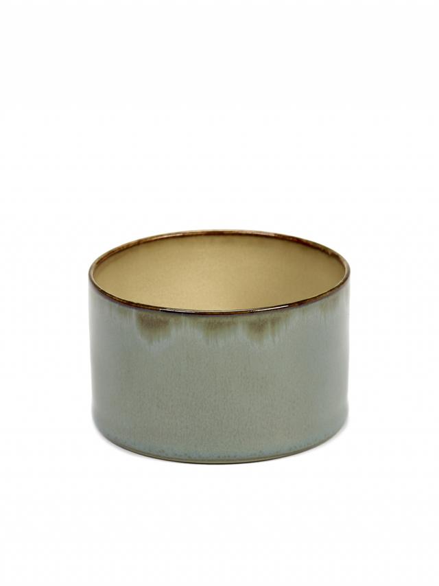 Serax Beker cilinder laag - Ø75mm - H 50mm - Smokey blue/misty grey