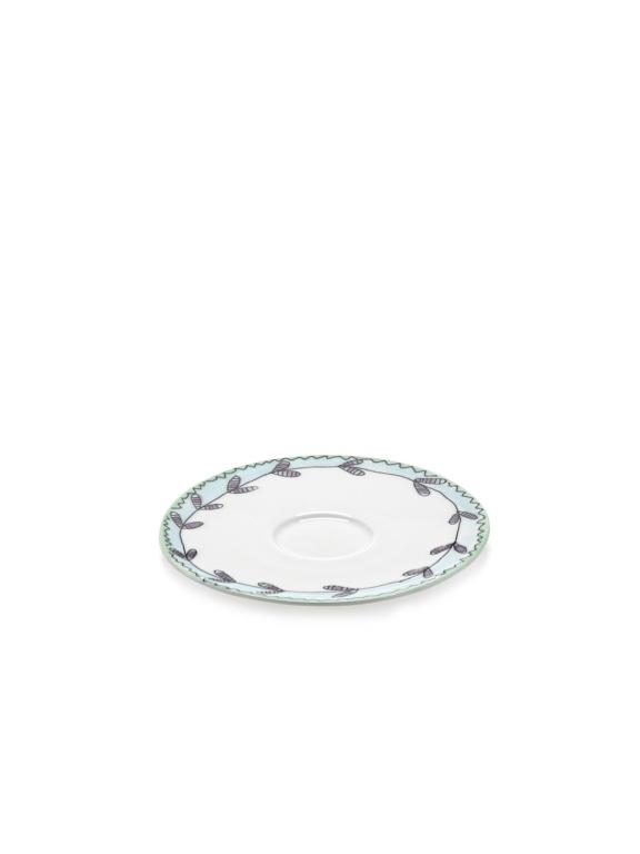 Serax Midnight Flowers Schotel voor koffiekop laag - Ø125mm - Blossom Milk