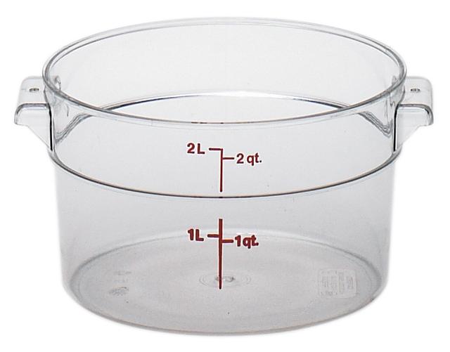 Cambro Voorraadbus zonder deksel - Ø208mm - 1.9 Ltr - Clear