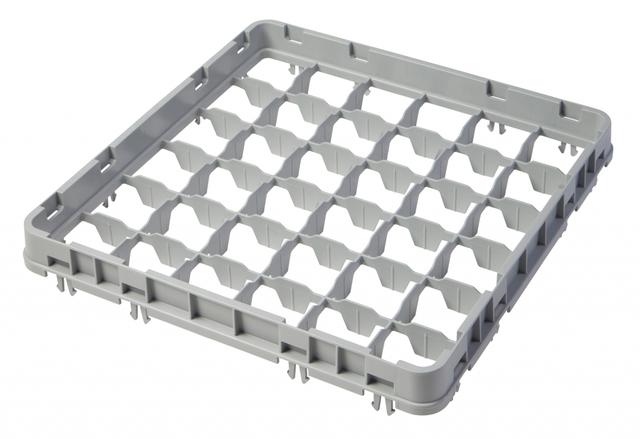 Cambro Opzetstuk half-drop 36 compartimenten - 499x499 H 51mm max 41mm 73x73mm - Soft Gray