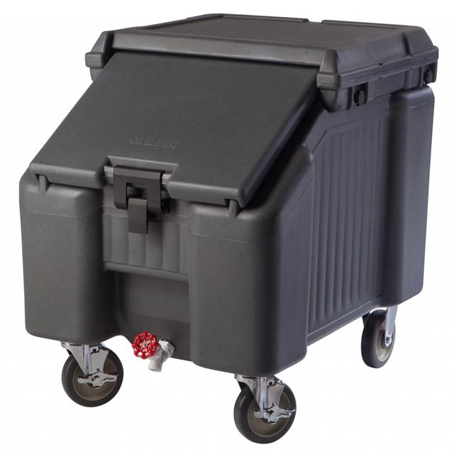 Cambro IJsblokjescontainer verrijdbaar - 46kg - 570x770x730mm - Granite Gray