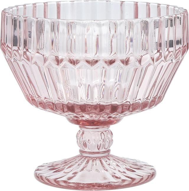 Fortessa Archie Schaal glas op voet - Ø110mm - Roze