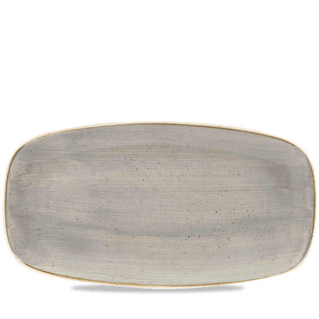 Churchill Stonecast Chef's bord langwerpig - 355x189mm - Peppercorn Grey