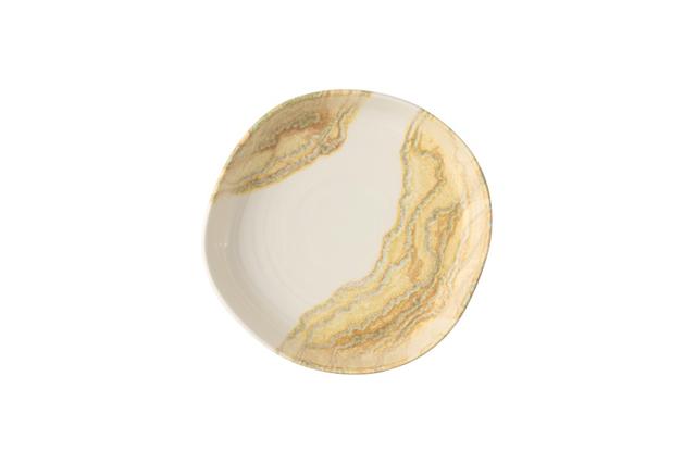 Churchill Tide Bord diep organisch met rand - Ø230mm - H 45mm - Gold