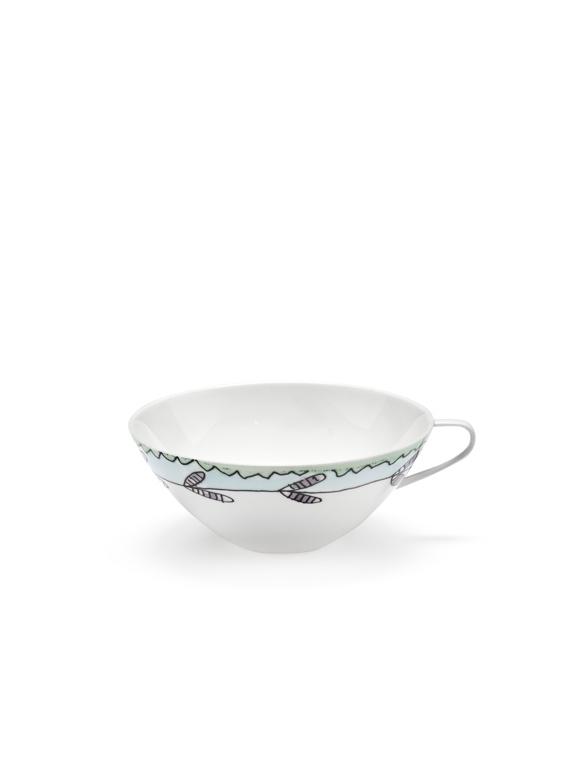 Serax Midnight Flowers Theekop - 133x116x48mm - Blossom Milk