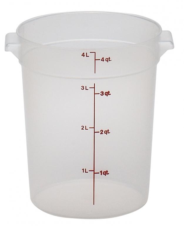 Cambro Voorraadbus zonder deksel - Ø208mm - 3.8 Ltr - Translucent