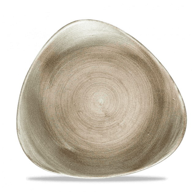 Churchill Stonecast Patina Bord plat driehoek - B 285mm - Antique Taupe