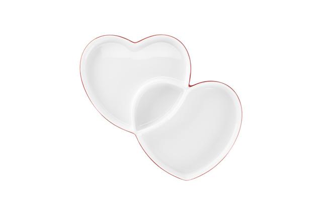 RAK Cliché Bord diep sharing - 290x264x30mm - Red/White