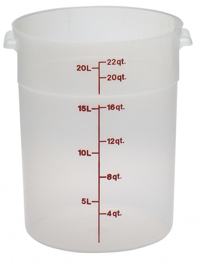 Cambro Voorraadbus zonder deksel - Ø378mm - 20.8 Ltr - Translucent