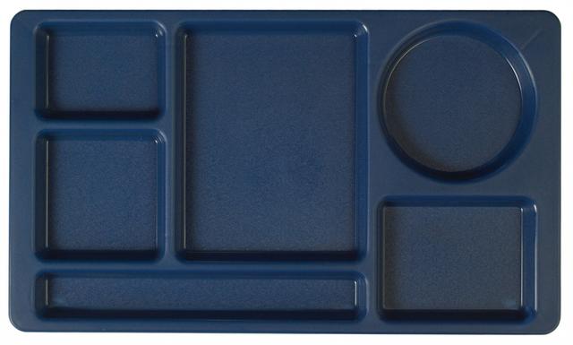 Cambro Dienblad 6-vaks economy - 380x220mm - Navy Blue