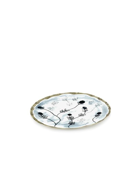 Serax Midnight Flowers Voorgerecht bord - Ø240mm - Mirtillo Tea