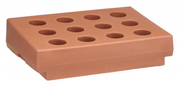 Cambro Rek voor 12 bestekcylinders - 840x580x230mm - Coffee Beige