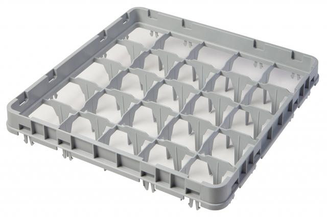 Cambro Opzetstuk full-drop 25 compartimenten - 499x499 H 51mm max 41mm 89x89mm - Soft Gray